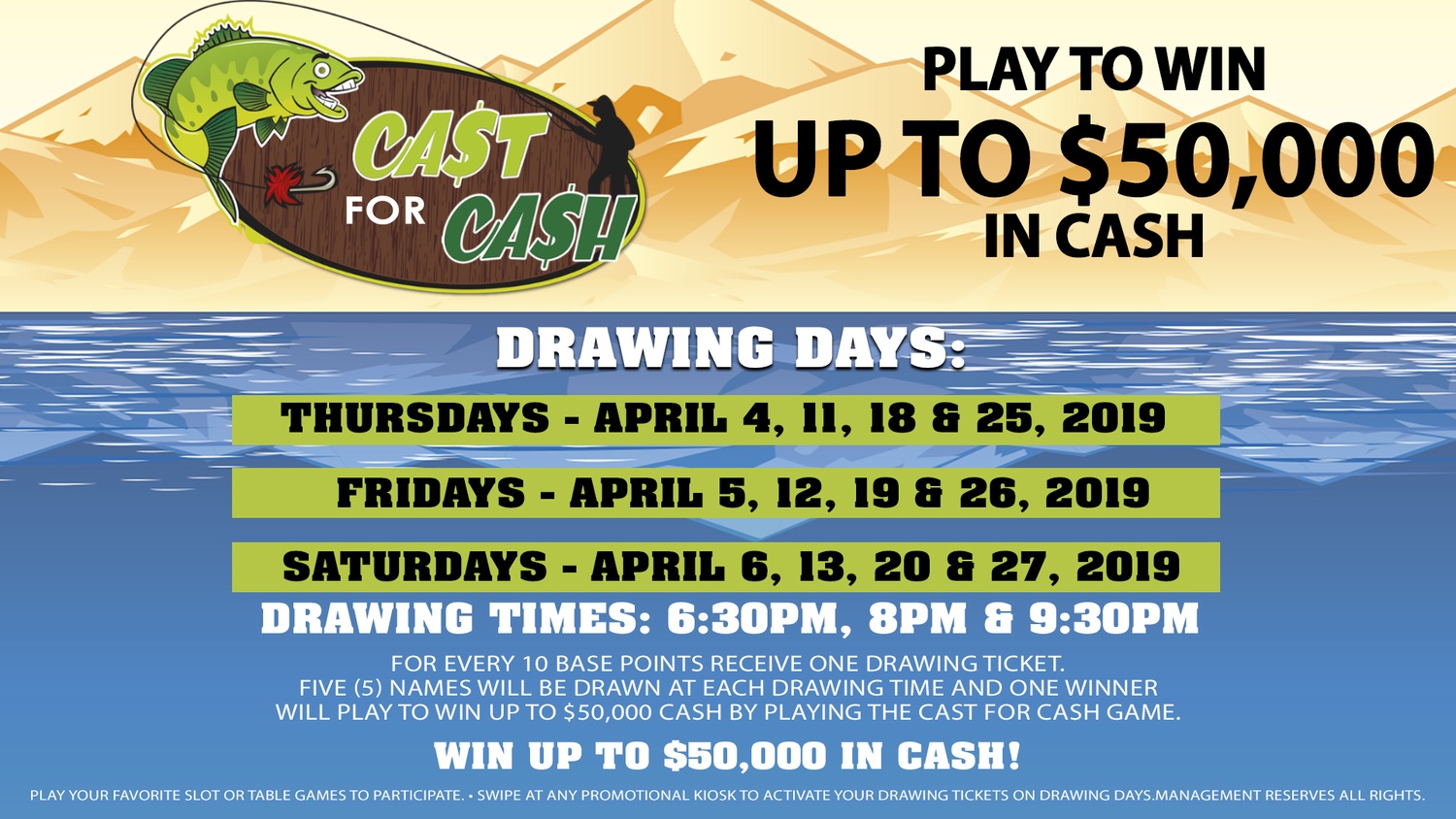 Cash for cash drawing $50,000 cash win Albuquerque