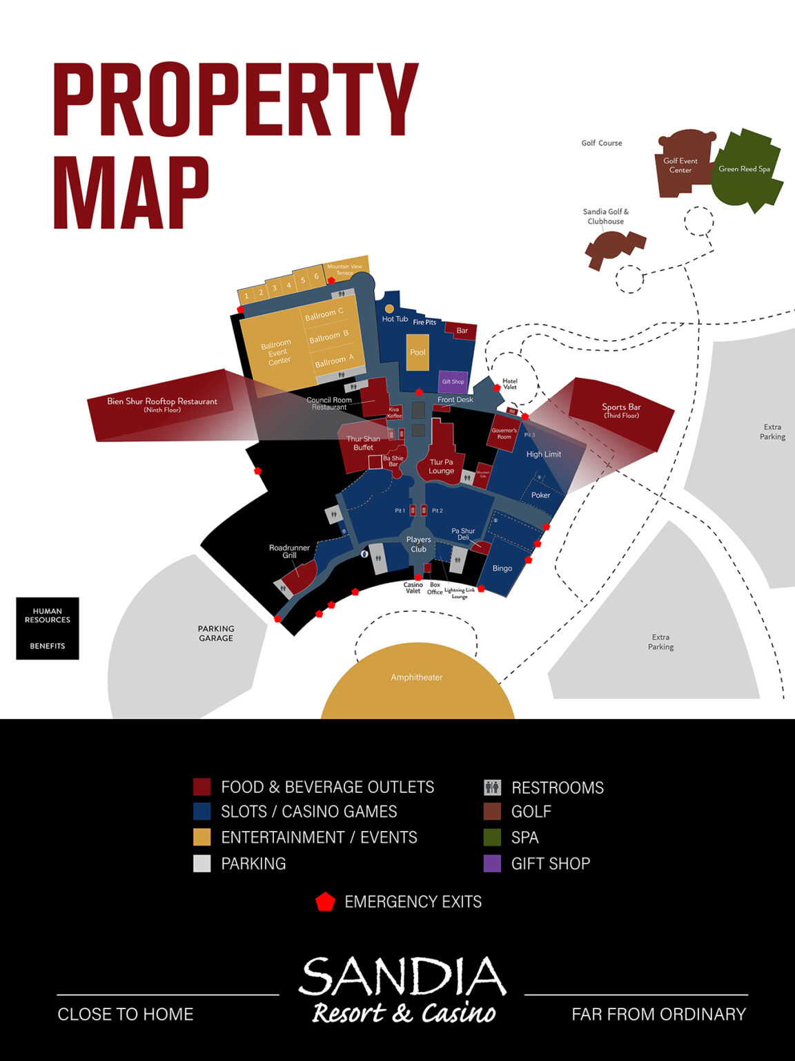 Floor Plan Sandia Resort & Spa Casino Albuquerque
