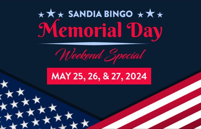 Bingo Memorial Day Weekend Special