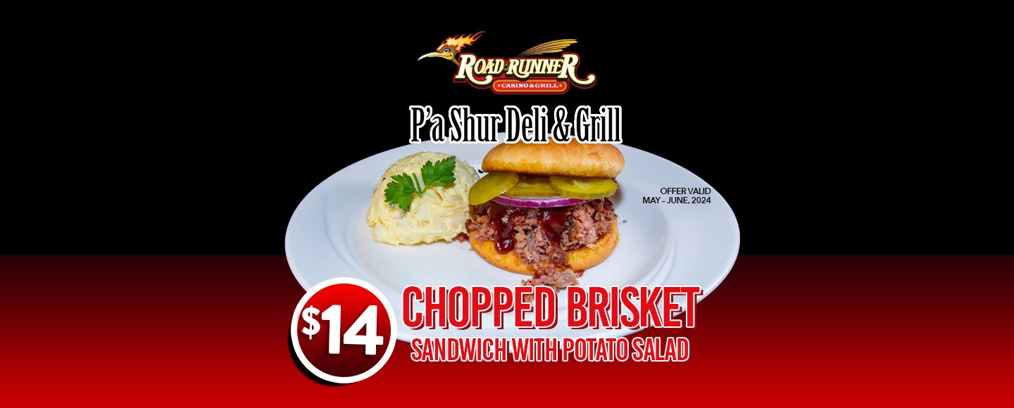 Chopped Brisket Sandwich Sandia Resort & Casino